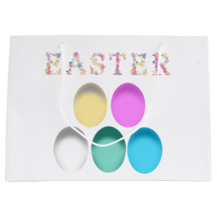 Ester coloured eggs, many colours  large gift bag
