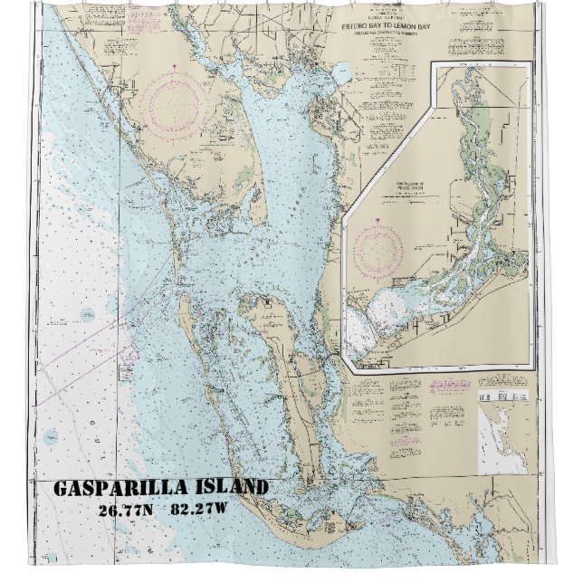 Estero Bay to Lemon Bay Nautical Chart 11426 Showe (Front)