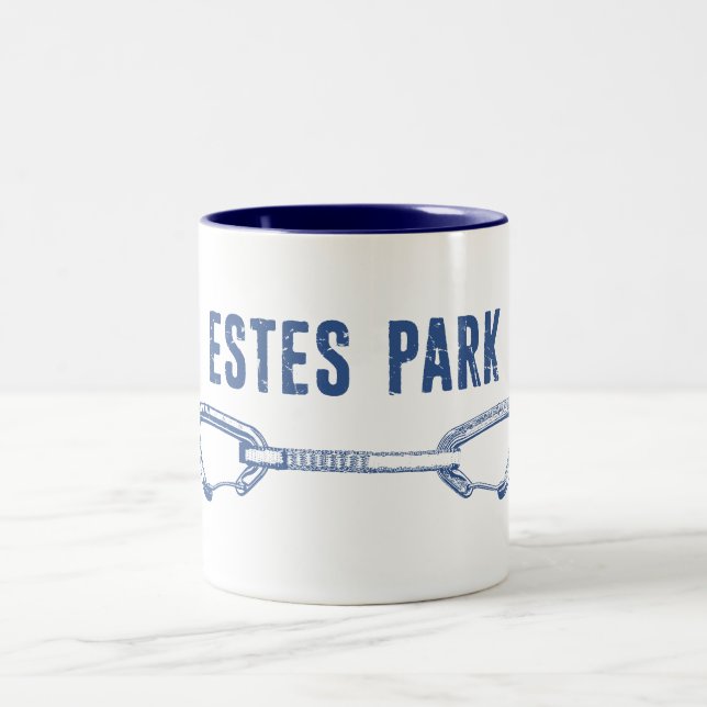 Estes Park Climbing Quickdraw Two-Tone Coffee Mug (Center)