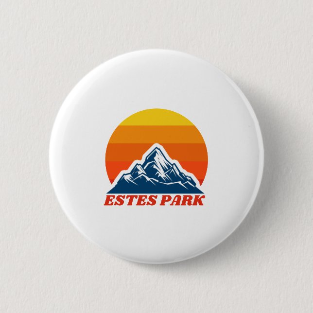 Estes Park, Colorado 2 Inch Round Button (Front)