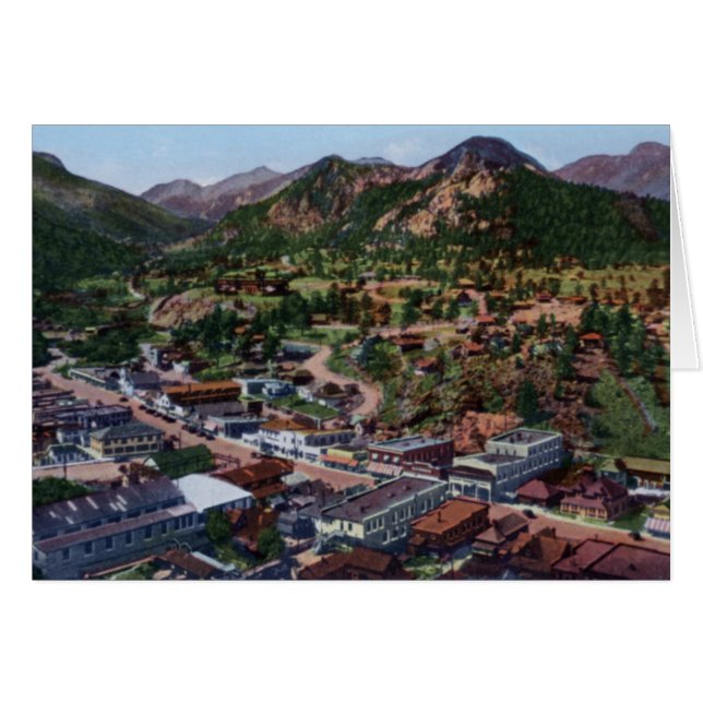 Estes Park Colorado Birdseye View (Front Horizontal)