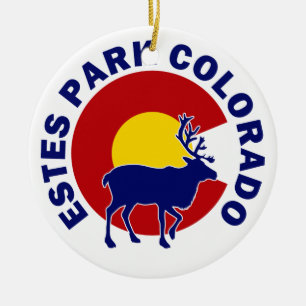 Estes Park, Colorado Ceramic Ornament