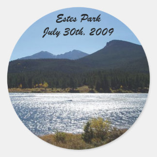Estes Park, Colorado - Customized Classic Round Sticker