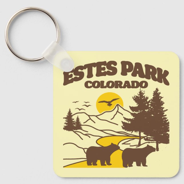 Estes Park,Colorado Keychain (Front)
