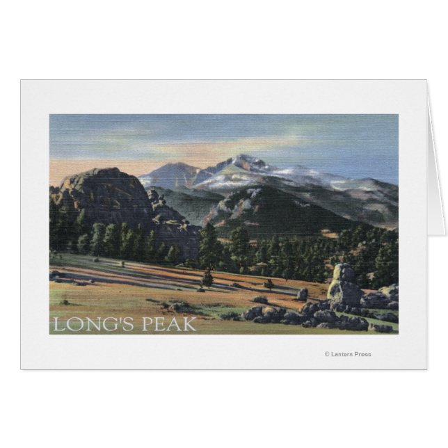 Estes Park, Colorado - Longs Peak View (Front Horizontal)