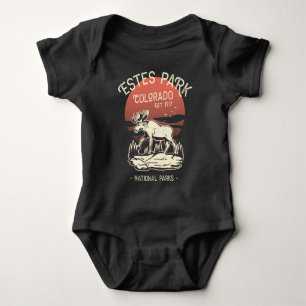 Estes Park Colorado National Park Elk Sunset  Baby Bodysuit