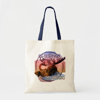 Estes Park Colorado rustic moose tote bag