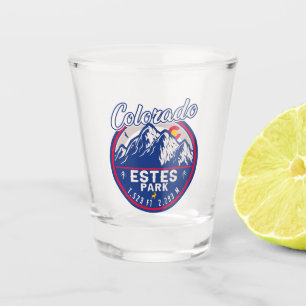 Estes Park Colorado Souvenirs - hiking camping Shot Glass