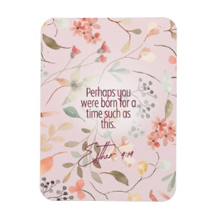 Esther 4:14 Christian Bible Verse Art Magnet