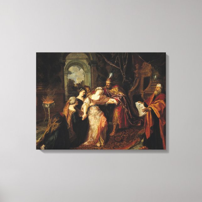 Esther before Ahasuerus, before 1697 Canvas Print (Front)