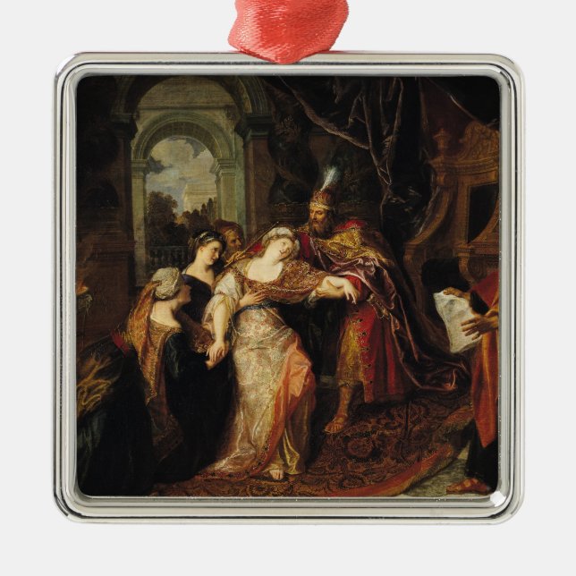Esther before Ahasuerus, before 1697 Metal Ornament (Front)
