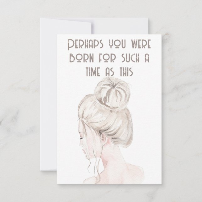 Esther Bible Verse Notecard (Front)