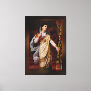 Esther by Hugues Merle Canvas Print