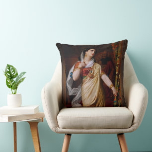 Esther by Hugues Merle Throw Pillow