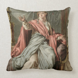 Esther, costume for 'Esther' by Jean Racine, from Throw Pillow