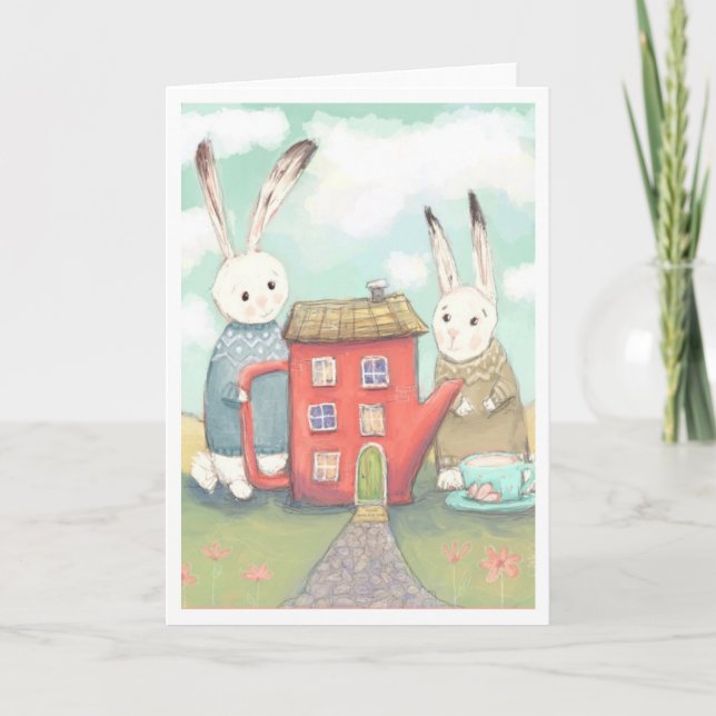 Esther, Parsnip, and the Giant Teapot Card (Front)