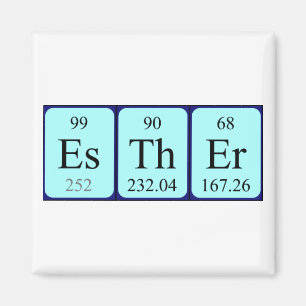 Esther periodic table name magnet