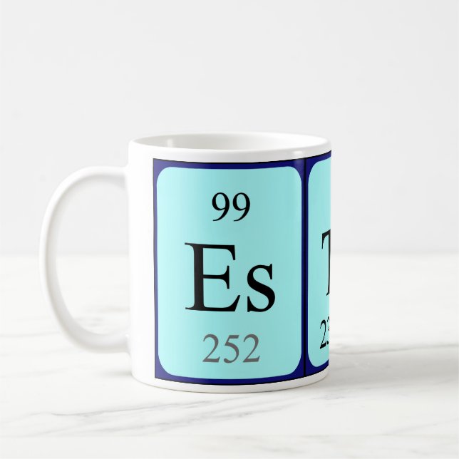 Esther periodic table name mug (Left)