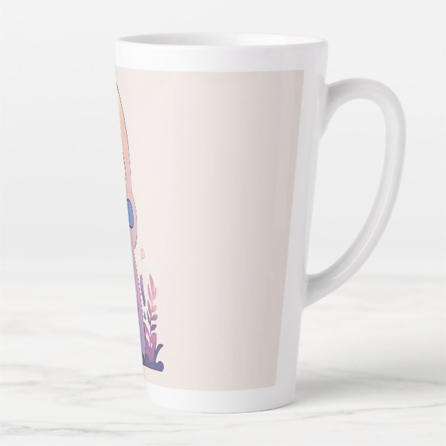 Esthetic Creature Design Latte Mug (Right)