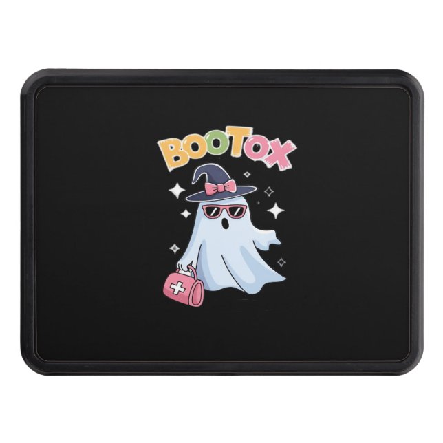 Esthetician Botox Halloween Aesthetic Nurse Plasti Trailer Hitch Cover (Front)