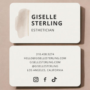 Esthetician  business card