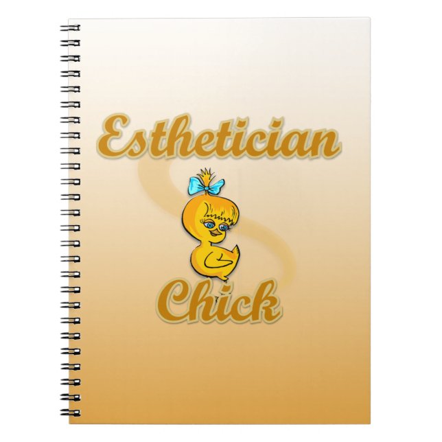 Esthetician Chick  Notebook (Front)