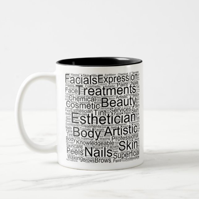 Esthetician Two-Tone Coffee Mug (Left)