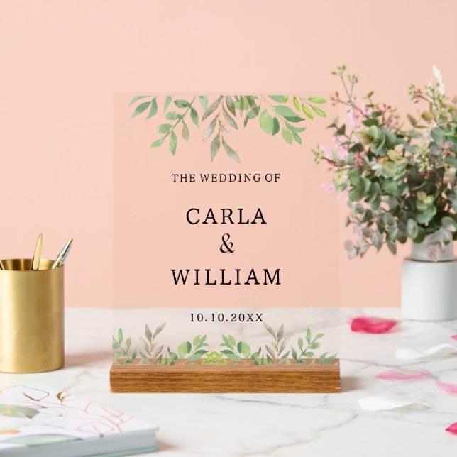 Esthétique Élégant Texte Personnalisé Mariage Affa (Mariage)