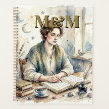 Esthétique Poète, Monogramme Aquarelle Fantaisie O