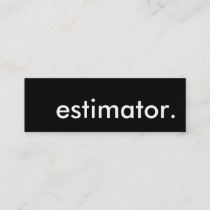 estimator. mini business card