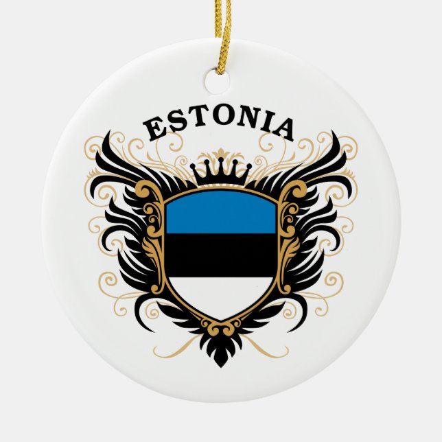 Estonia Ceramic Ornament (Front)