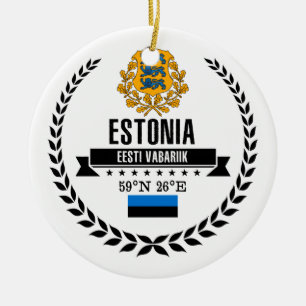 Estonia Ceramic Ornament