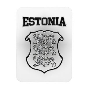 Estonia Coat of Arms Magnet