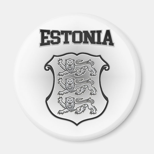 Estonia Coat of Arms Magnet (Front)