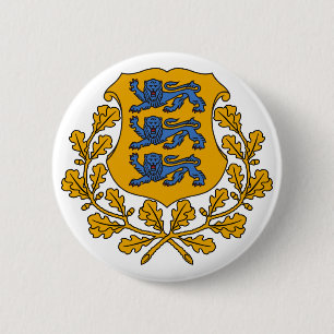 estonia emblem 2 inch round button