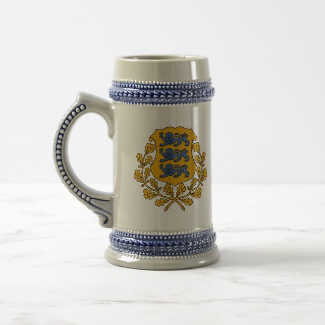 estonia emblem beer stein (Left)