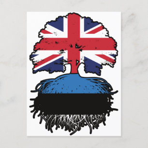 Estonia Estonian British UK United Kingdom Britain Postcard