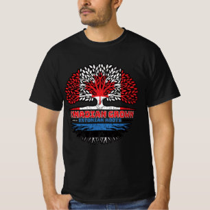 Estonia Estonian Canadian Canada Tree Roots Flag T-Shirt