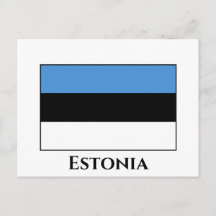 Estonia (Estonian) Flag Postcard