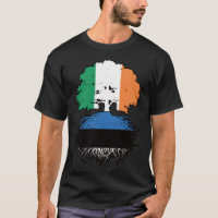 Estonia Estonian Irish Ireland Tree Roots Flag