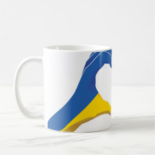 Estonia Estonian Ukraine Ukrainian Love Heart Coffee Mug