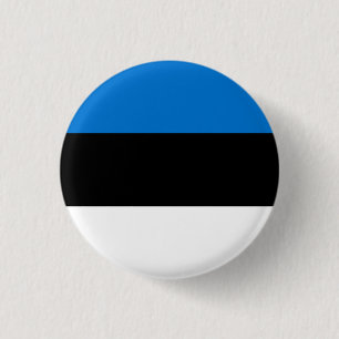 Estonia Flag 1 Inch Round Button