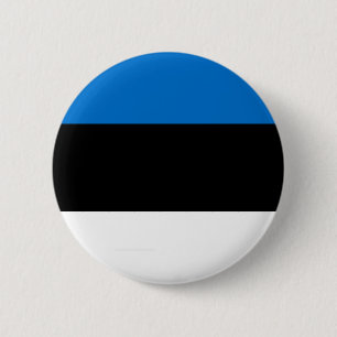 Estonia flag 2 inch round button