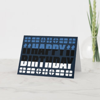 Estonia Flag Birthday Card