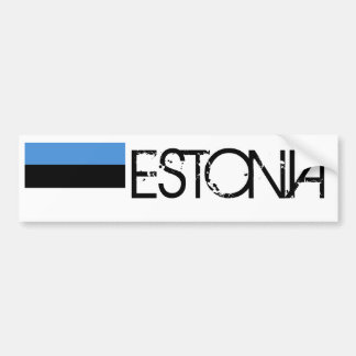 Estonia Flag Bumper Sticker