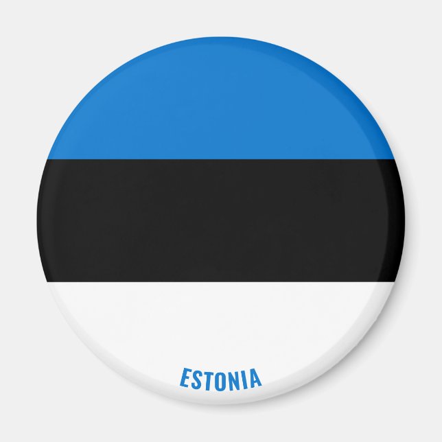 Estonia Flag Charming Patriotic Magnet (Front)