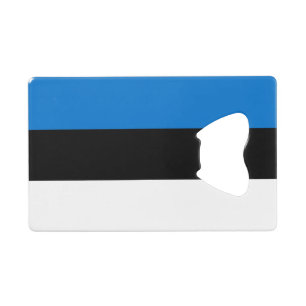 Estonia Flag Credit Card Bottle Opener