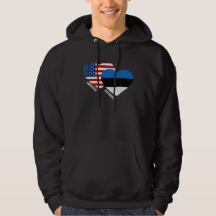Estonia Flag  Estonian American Pride Vintage Hoodie