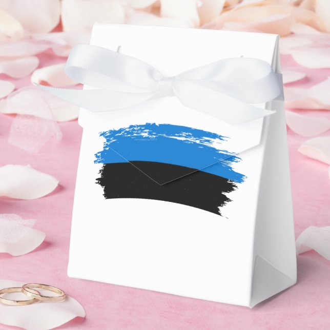 Estonia flag favor box (Wedding)