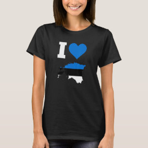 Estonia Flag for Estonia  I Love Estonia T-Shirt